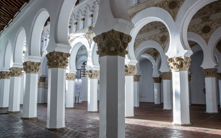 Interior of the Toledo former synagogue